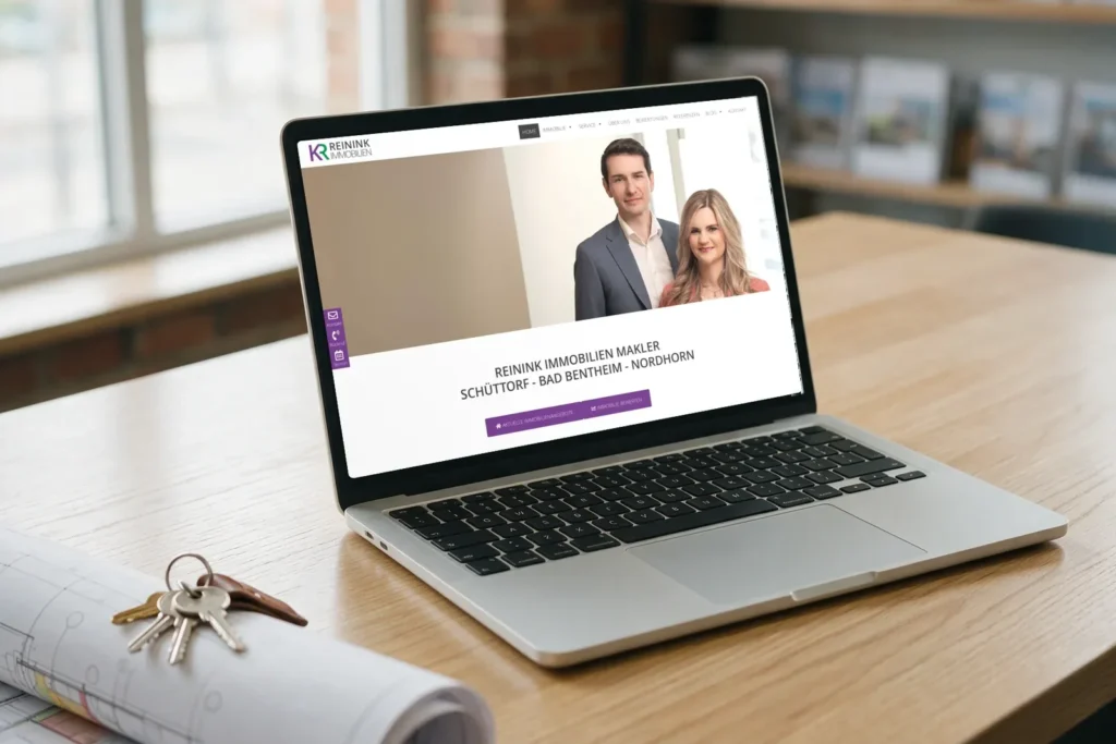 Reinink Immobilien: SEO-Audit und Fahrplan von DIE DESIGNER für ein Maklerhaus in der Grafschaft Bentheim